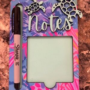 Lilly Pulitzer Inspired Note and Pen Holder